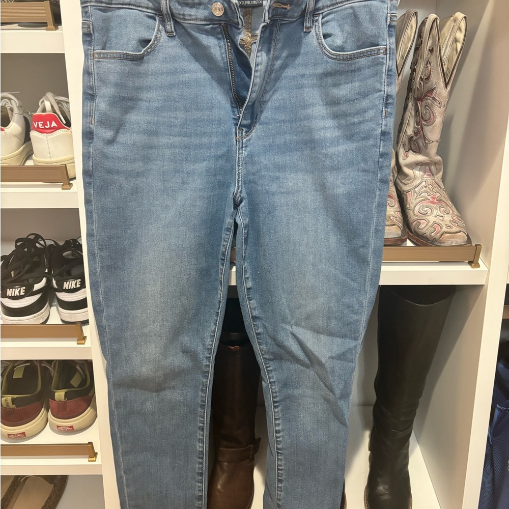 American Eagle Outfitters Blue Skinny Jeans Classic Style